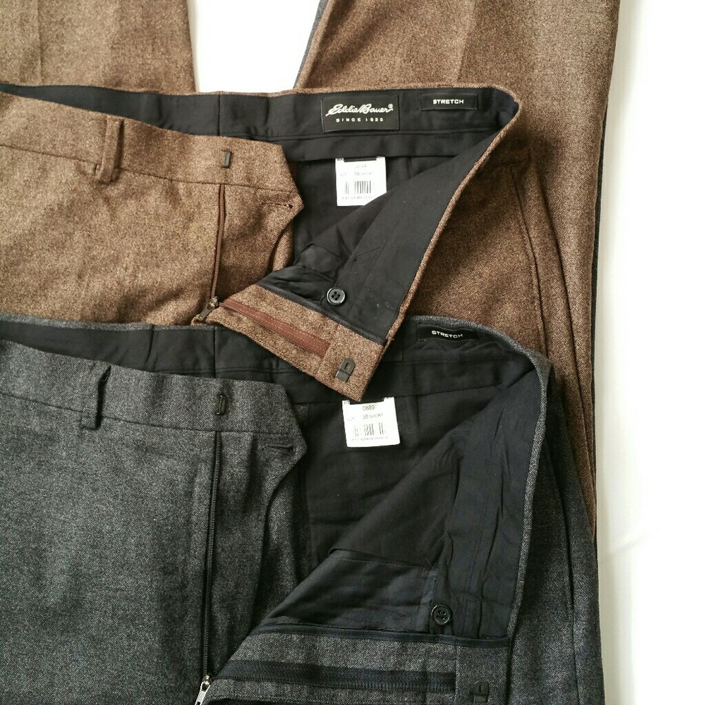 Eddie Bauer Gray/Brown Dress Pants Lot